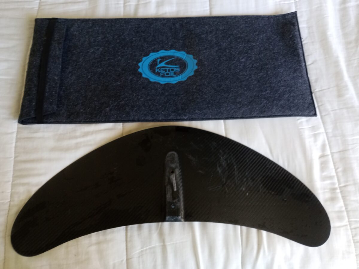 aleta delantera ketos de 1200cm2 de carbono para kitefoil